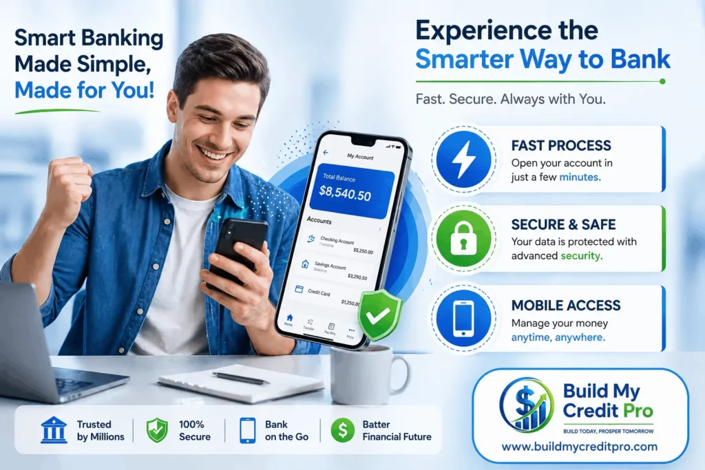 Open bank account online in USA 