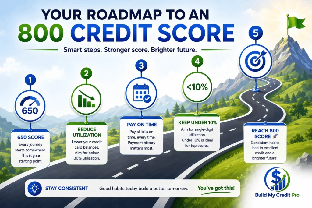 Credit utilization for beginners to reach 800 credit score