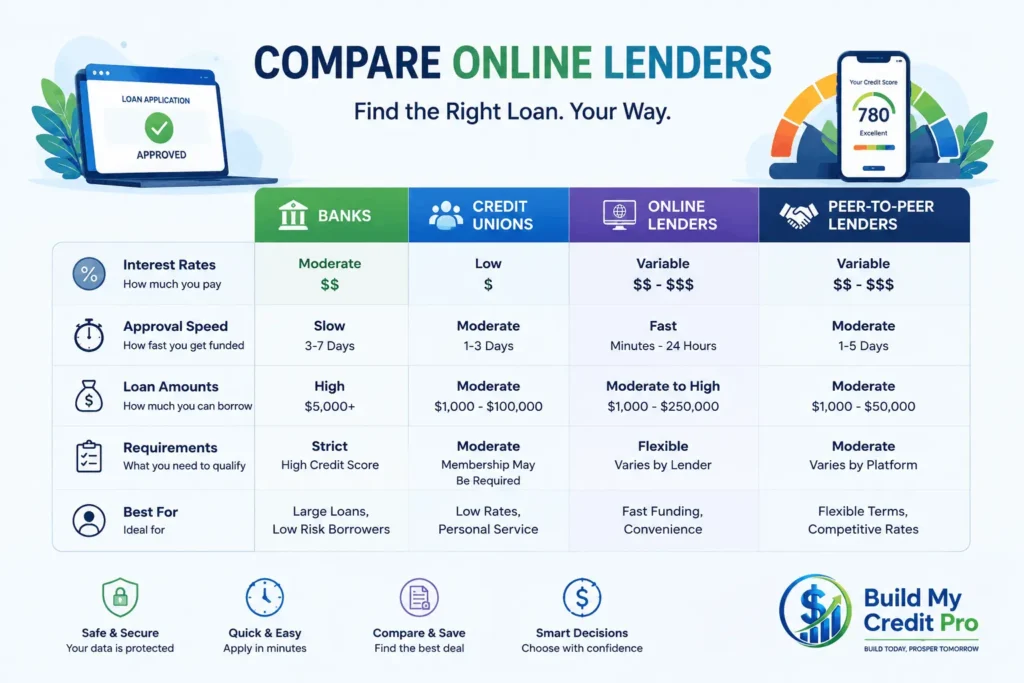 Top bad credit personal loan lenders in USA