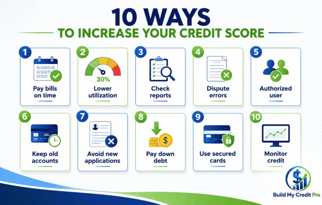 10 way to increase your credit score 