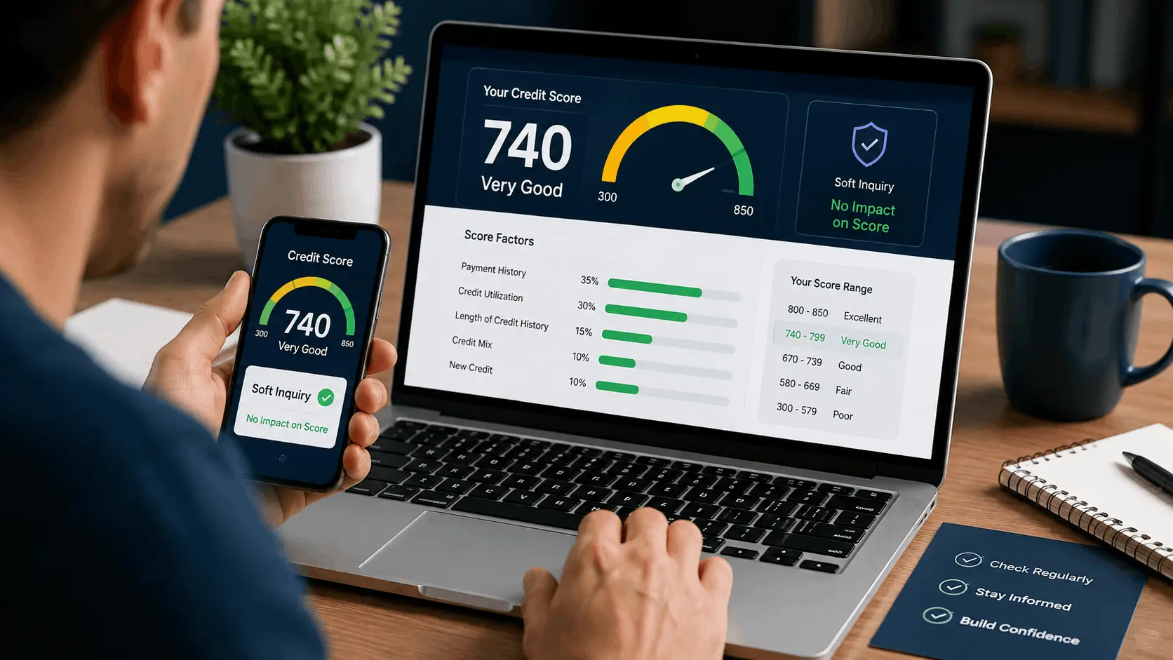 Check your credit score without affecting it