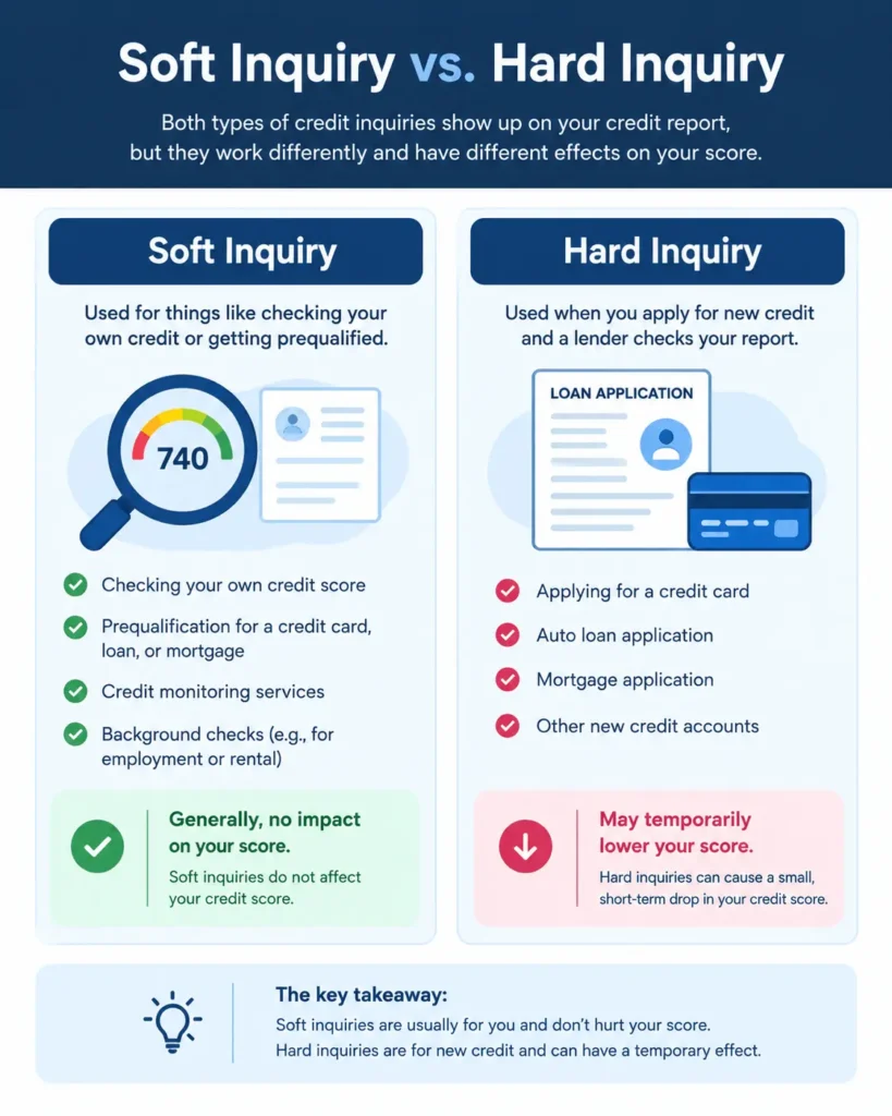 Soft inquiry vs hard inquiry 